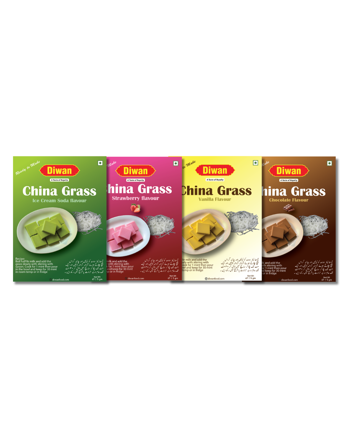 China Grass Pudding Mix (4 Packs)
